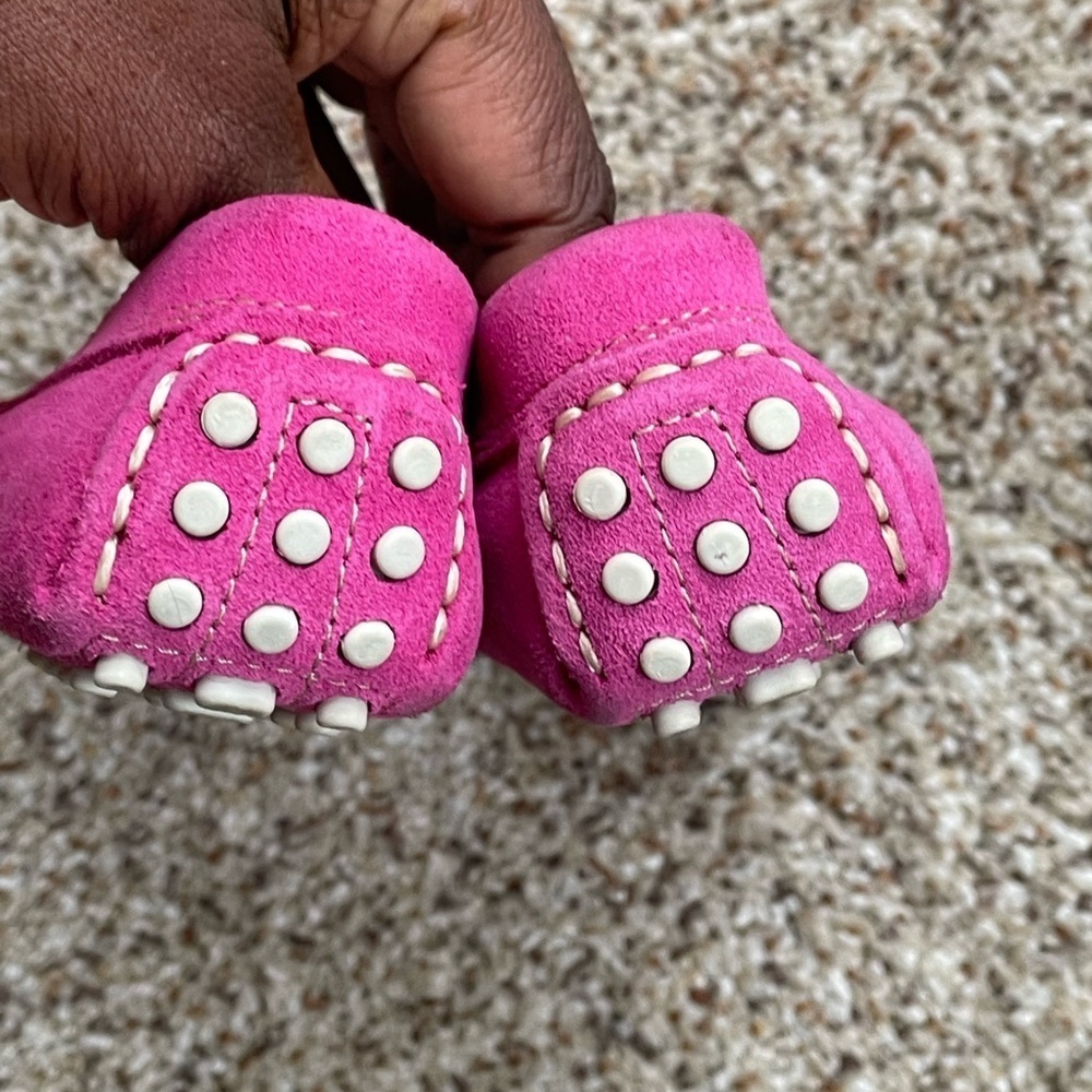 Oca Loca Pink Suede Girls Shoes Size 26 - Picture 6 of 7